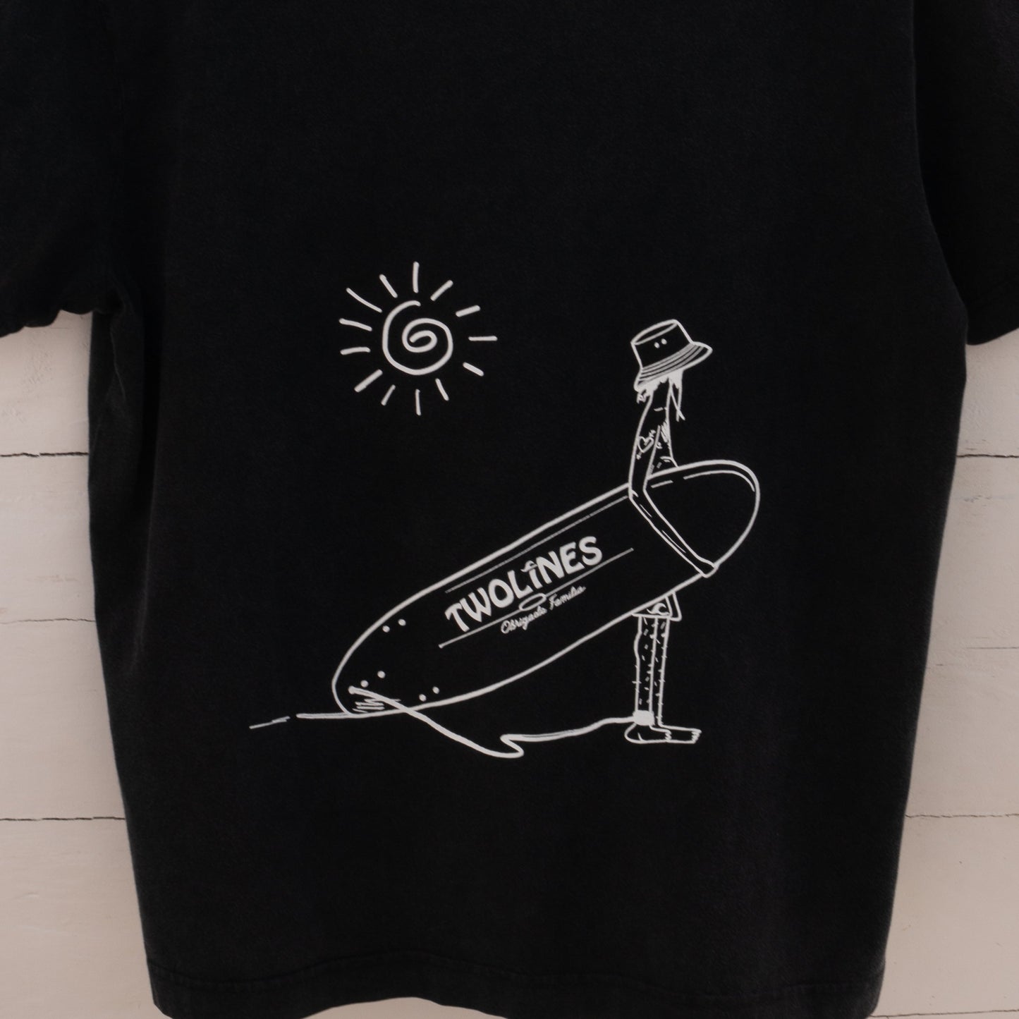 T-Shirt Twolines - Beginner frendly / black