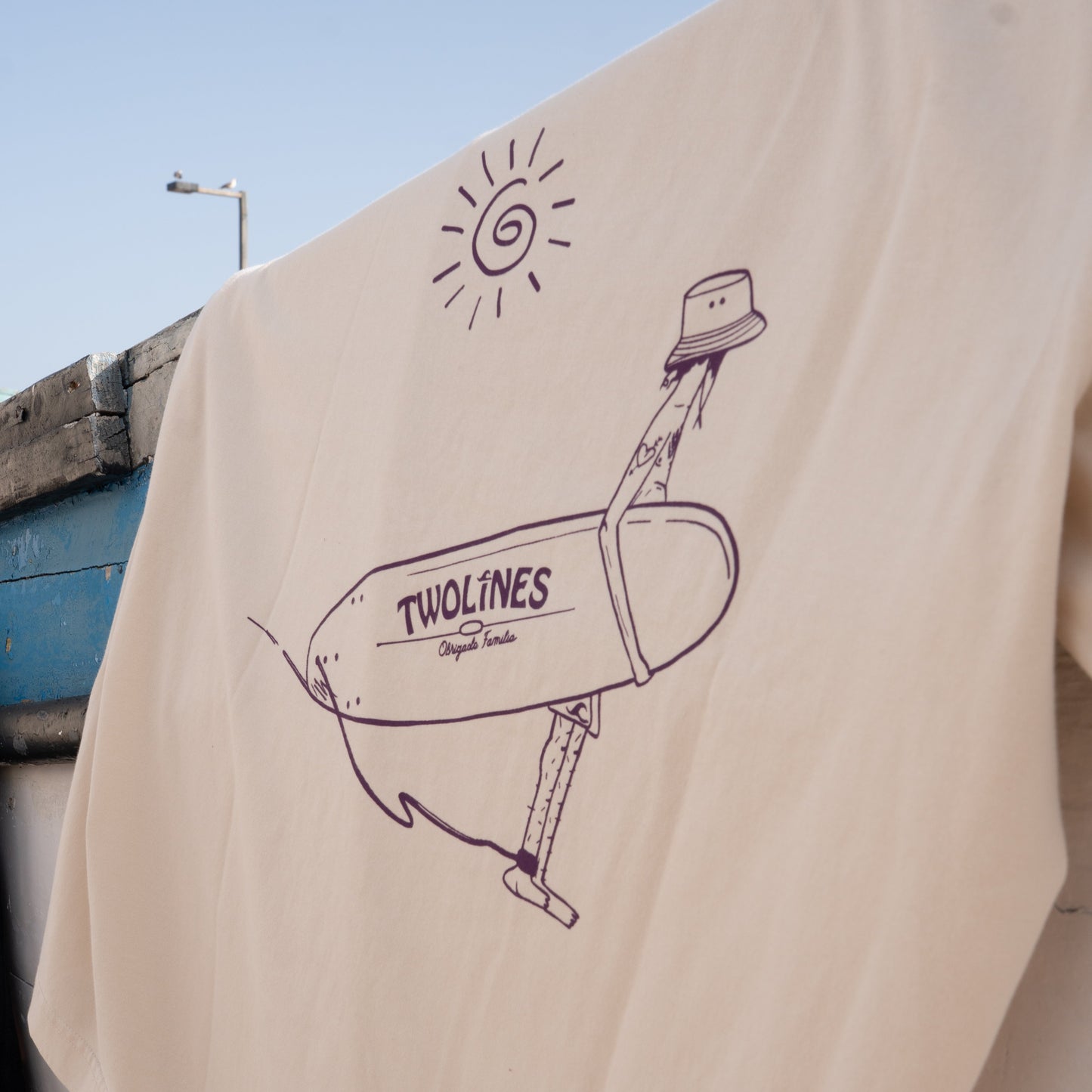 T-Shirt Twolines - Beginner frendly / sand