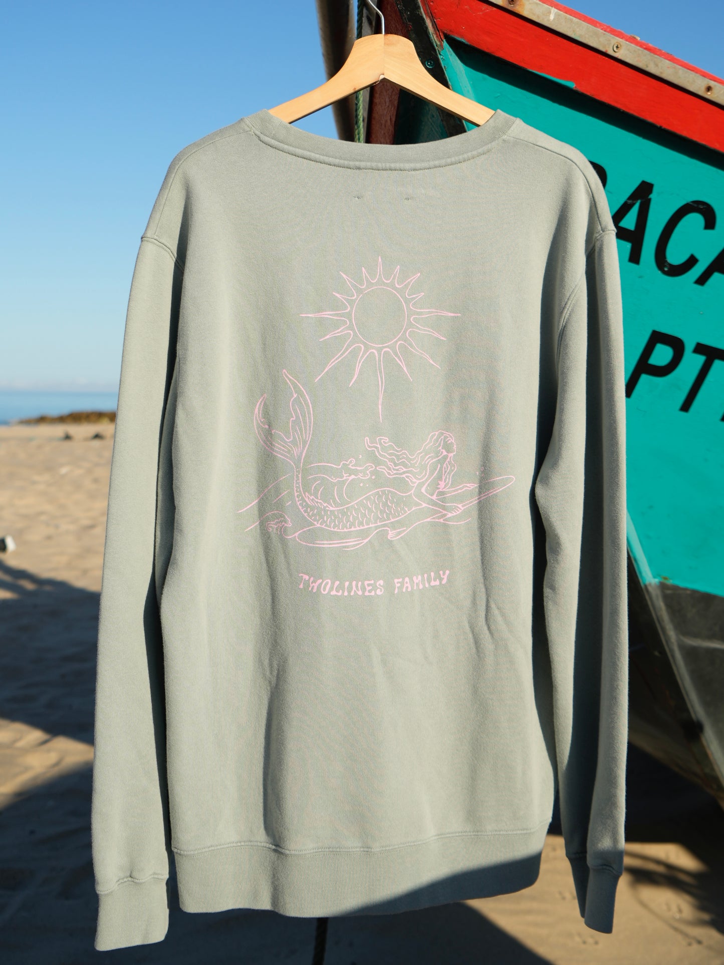 Sweatshirt / Caparica marmeid light green