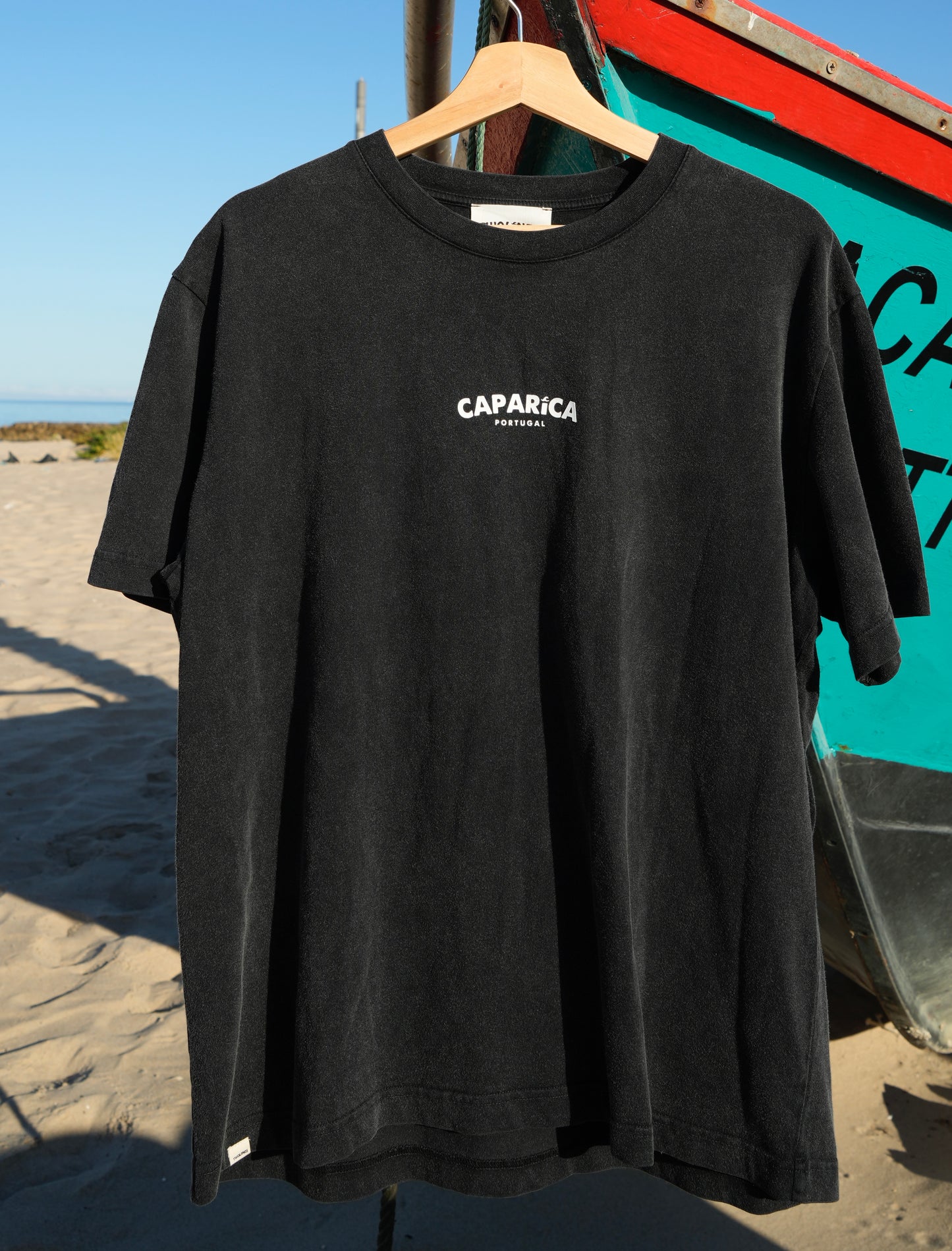 T-Shirt Twolines - caparica  black