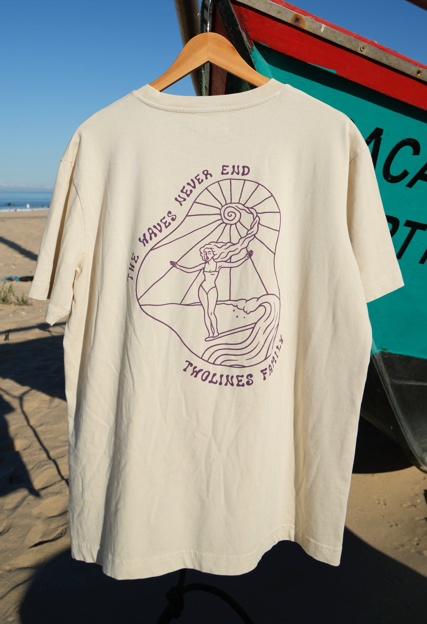 T-Shirt Twolines - SOUL SURF GIRLS   SAND