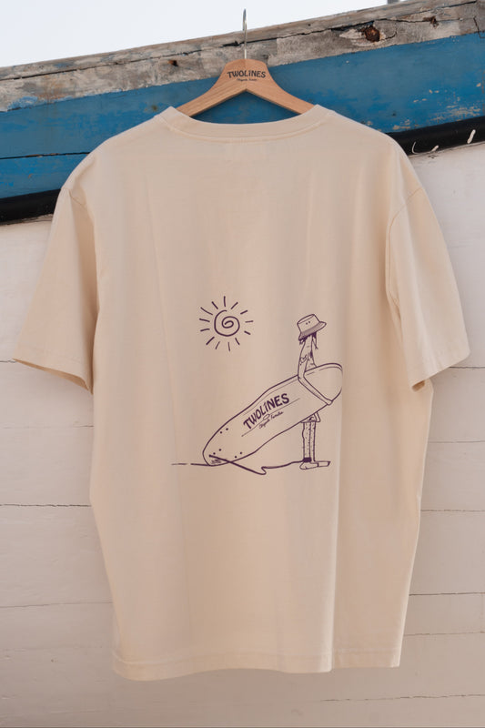 T-Shirt Twolines - Beginner frendly / sand