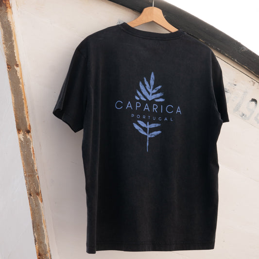 T-Shirt Twolines - caparica flower   black
