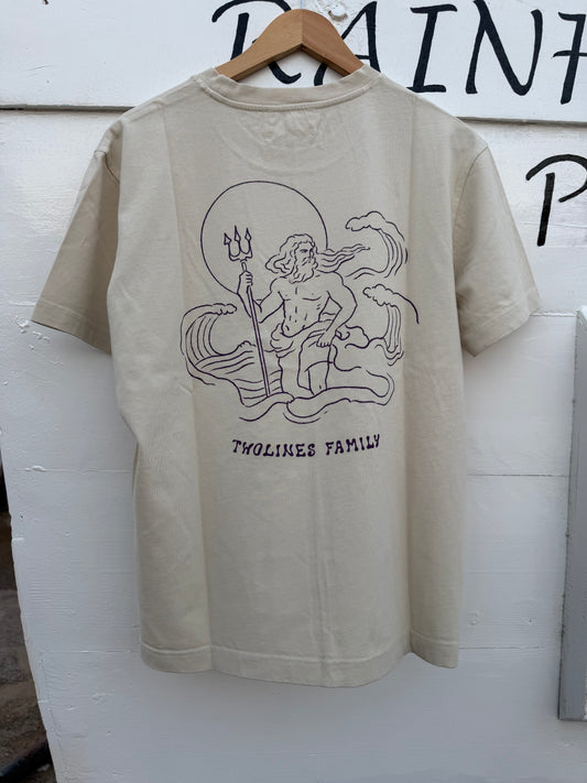 T-Shirt Twolines - POISEDON SAND
