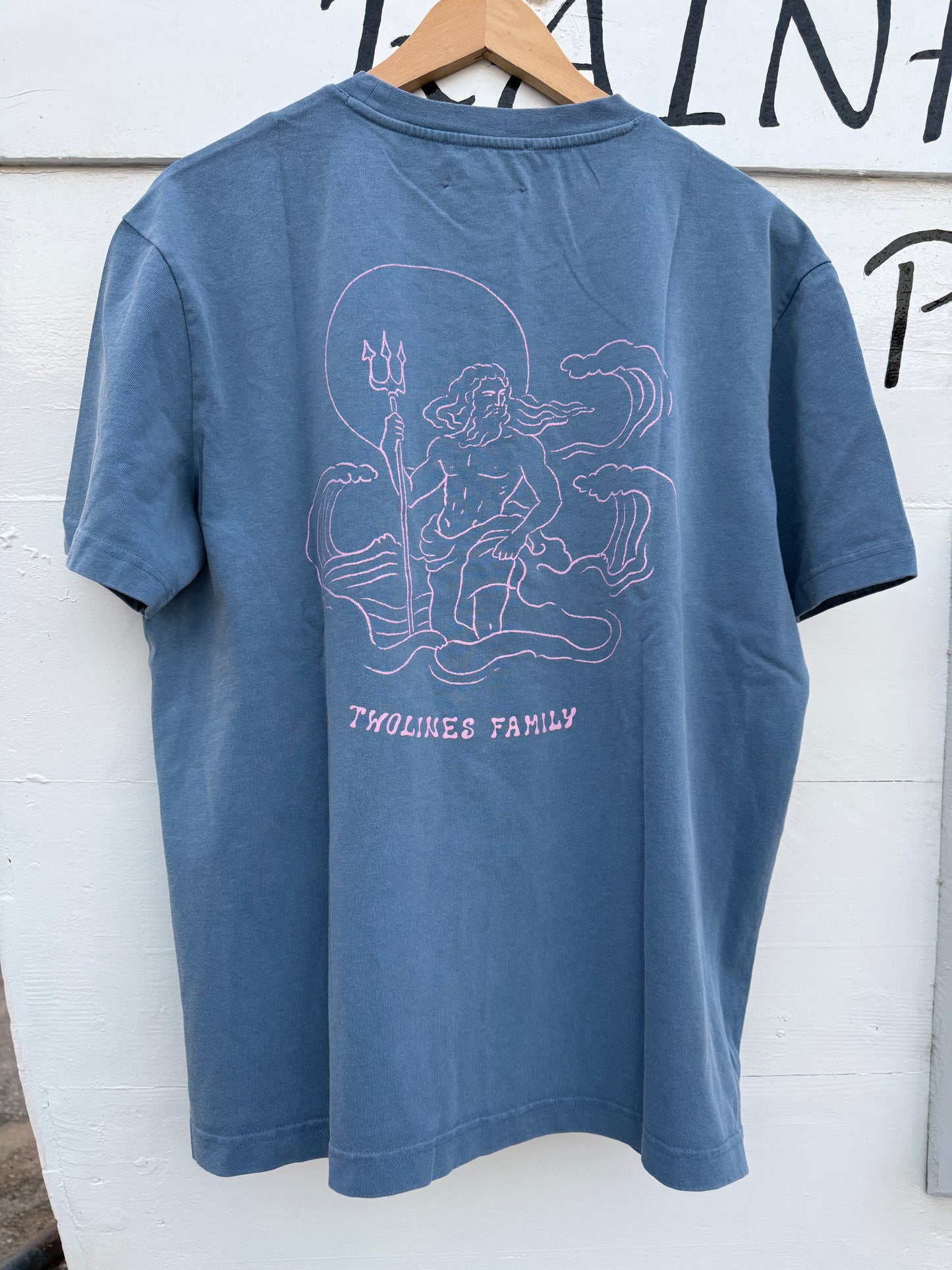 T-Shirt Twolines - POISEDON  BLUE