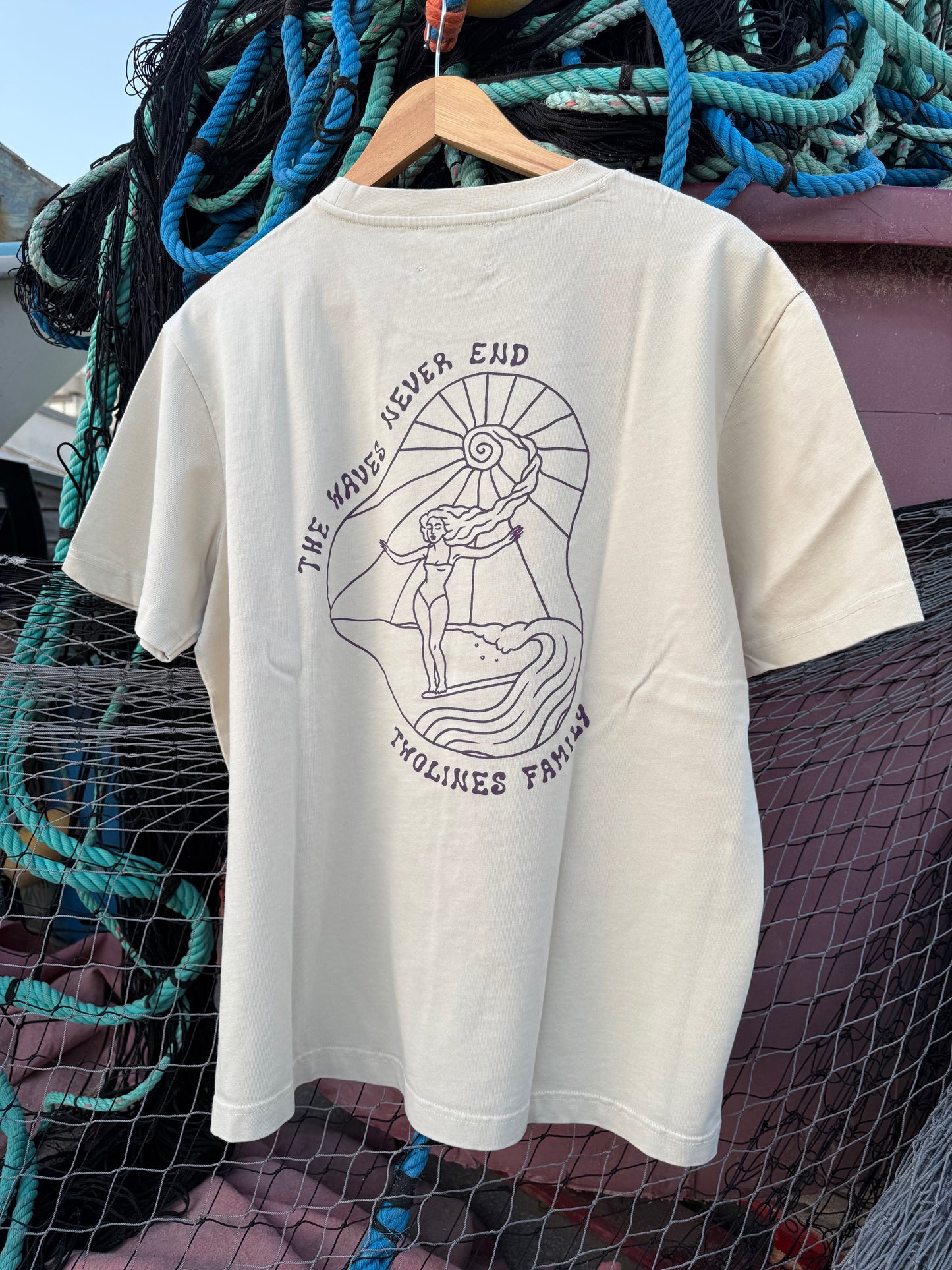 T-Shirt Twolines - SOUL SURF GIRLS   SAND