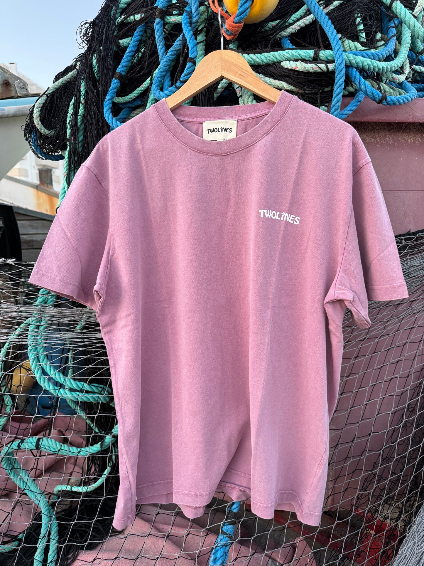 T-Shirt Twolines - Mermaid Surfer  Lavanda
