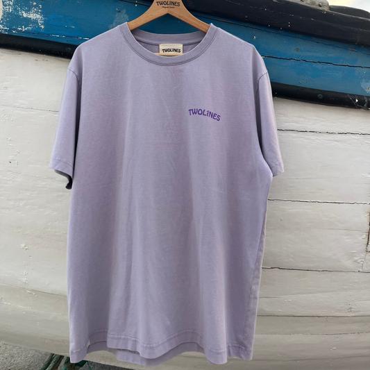 T-Shirt Twolines - Mermaid Surfer  Lavanda